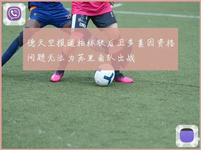 德天空报道柏林联后卫多基因资格问题无法为苏里南队出战